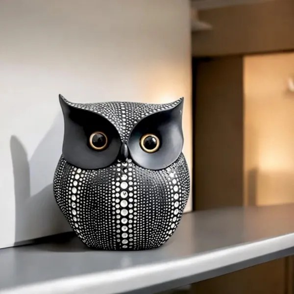 Decorazione da tavolo 15 cm nera