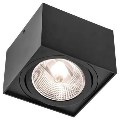 Faretto CHLOE AR111 1xGU10/50W/230V quadrato nero