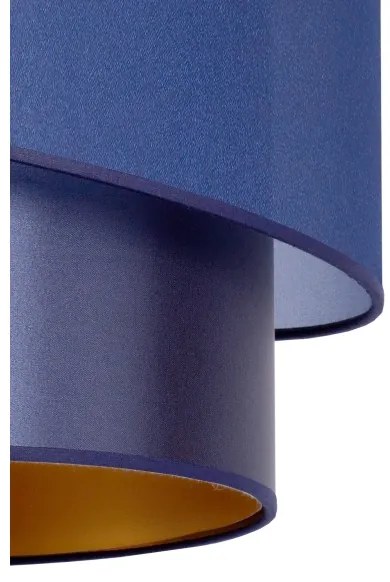 Duolla - Lampadario a sospensione con filo PARIGI 1xE27/15W/230V diametro 40 cm blu/oro