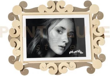 Portafoto koko piccolo orizzontale beige,crema