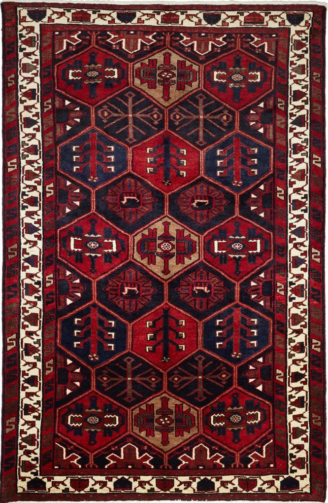 Lori Tappeto 180 x 270 Rosso (Iran) Annodato A Mano