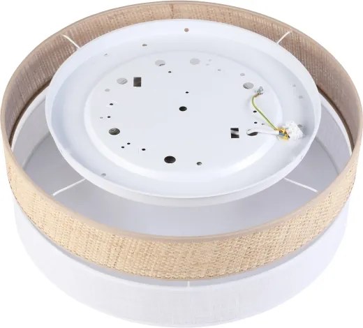 Plafoniera LED SIRJA BOHO LED/36W/230V Ø 45 cm beige/bianco