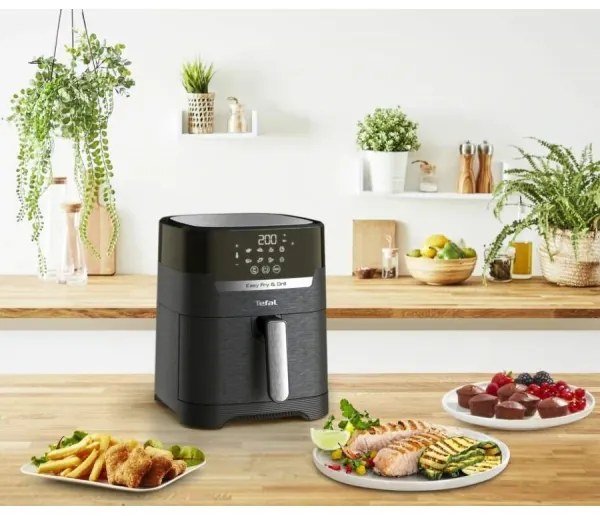 Tefal - Friggitrice a d'aria 4,2 l EASY FRY&amp;GRILL 2in1 1550W/230V nero