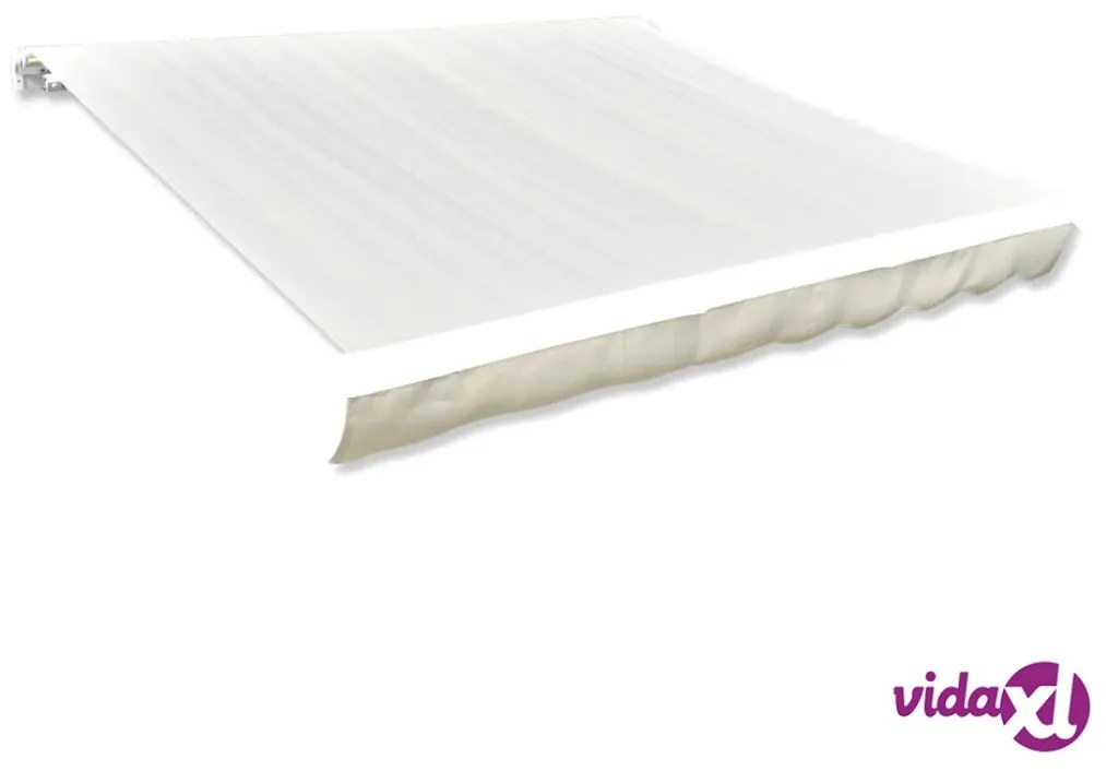 vidaXL Tenda Parasole in Tela Crema 4x3m (Telaio non Incluso)