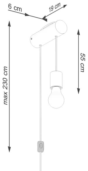 Sollux SL.1644 - Applique NIMBI 1xE27/15W/230V faggio