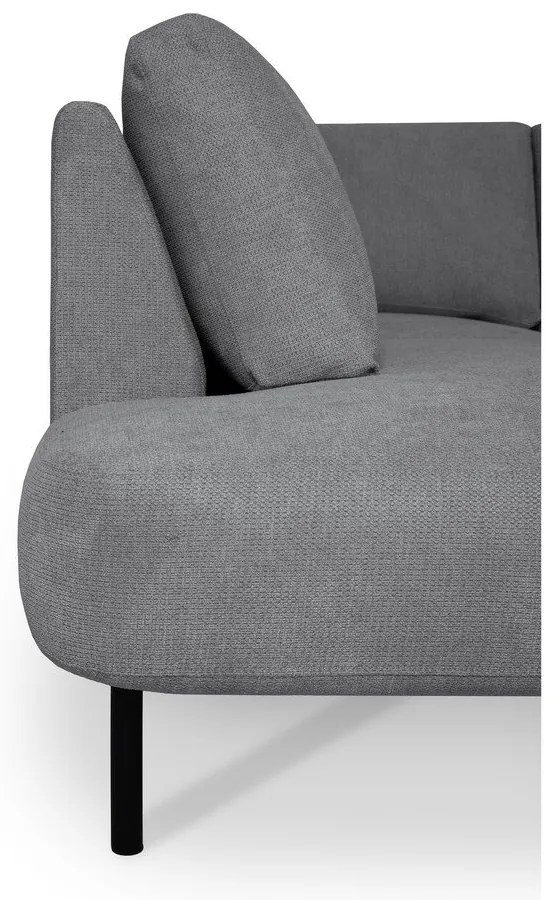 Divano angolare grigio scuro (angolo sinistro/"U") Hero - Scandic