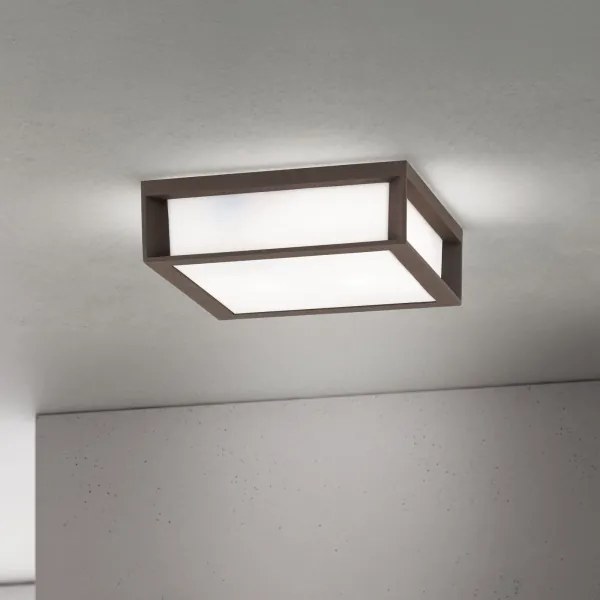 Orion - Lampada da esterno HENRY 2xE27/15W/230V 26x26 cm IP44 marrone