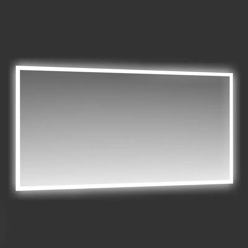Specchio con illuminazione integrata bagno rettangolare Retroil L 175 x H 70 x P 2 cm grigio