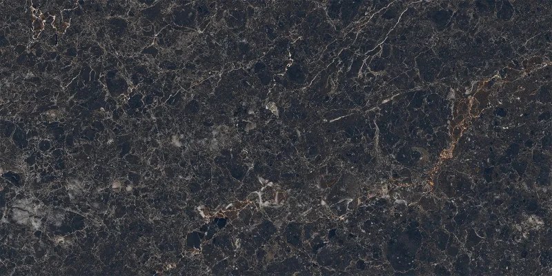 Mexen Slik Emperador Nero campione di gres smaltato rett. G1, piastrella da pavimento e parete, alta lucentezza - TL207-01-S