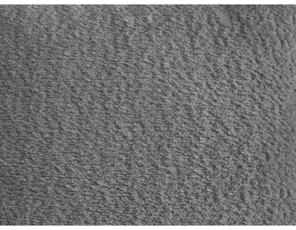 Divano angolare grigio allungabile/con contenitore (con penisola a destra/con chaise lounge) con rivestimento in bouclé Roxelane – Bobochic Paris