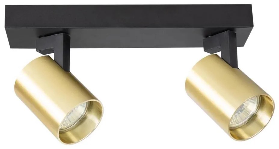 Faretto VOLF 2xGU10/10W/230V oro/nero