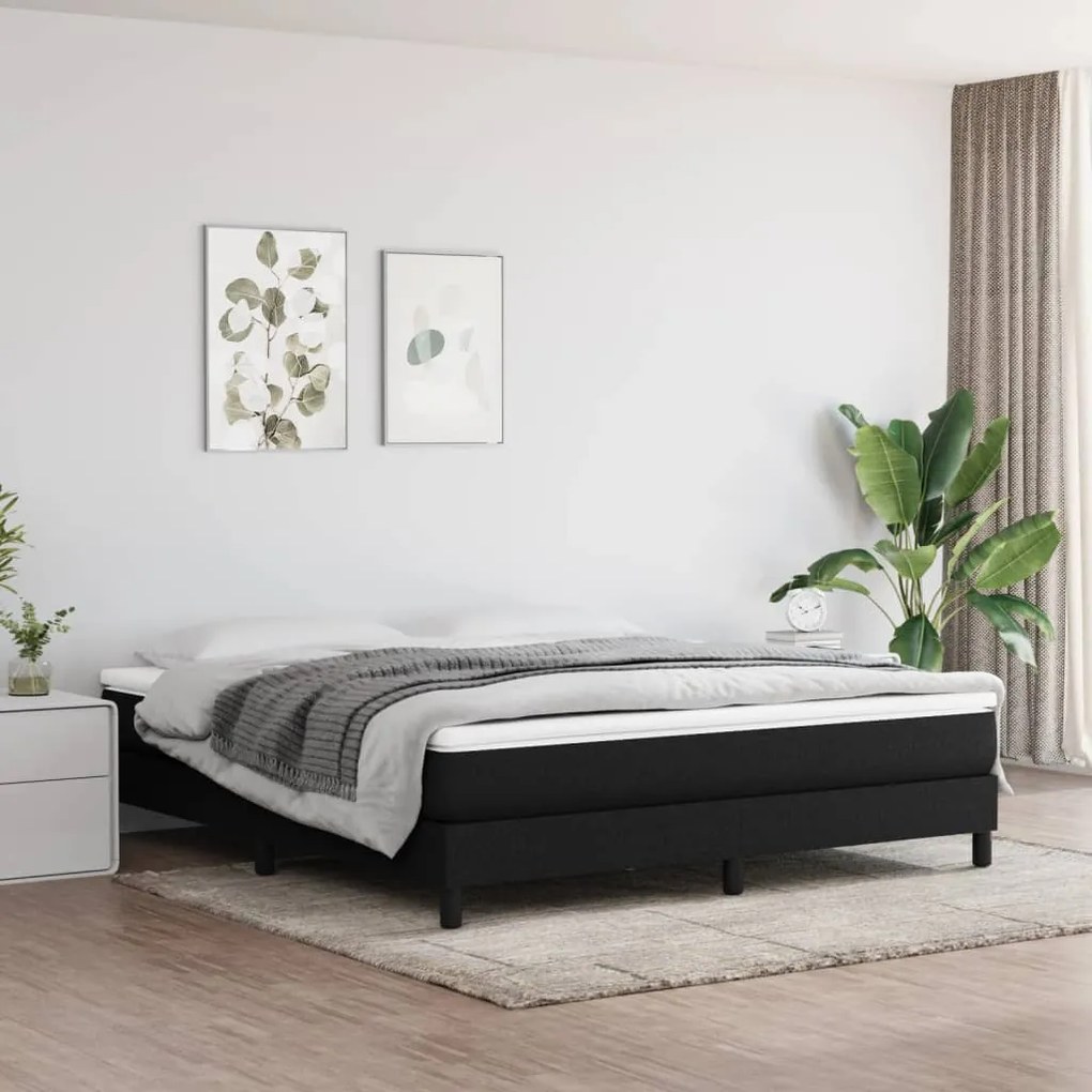 Materasso A Molle Insacchettate Nero 180x200x20 Cm İn Tessuto /