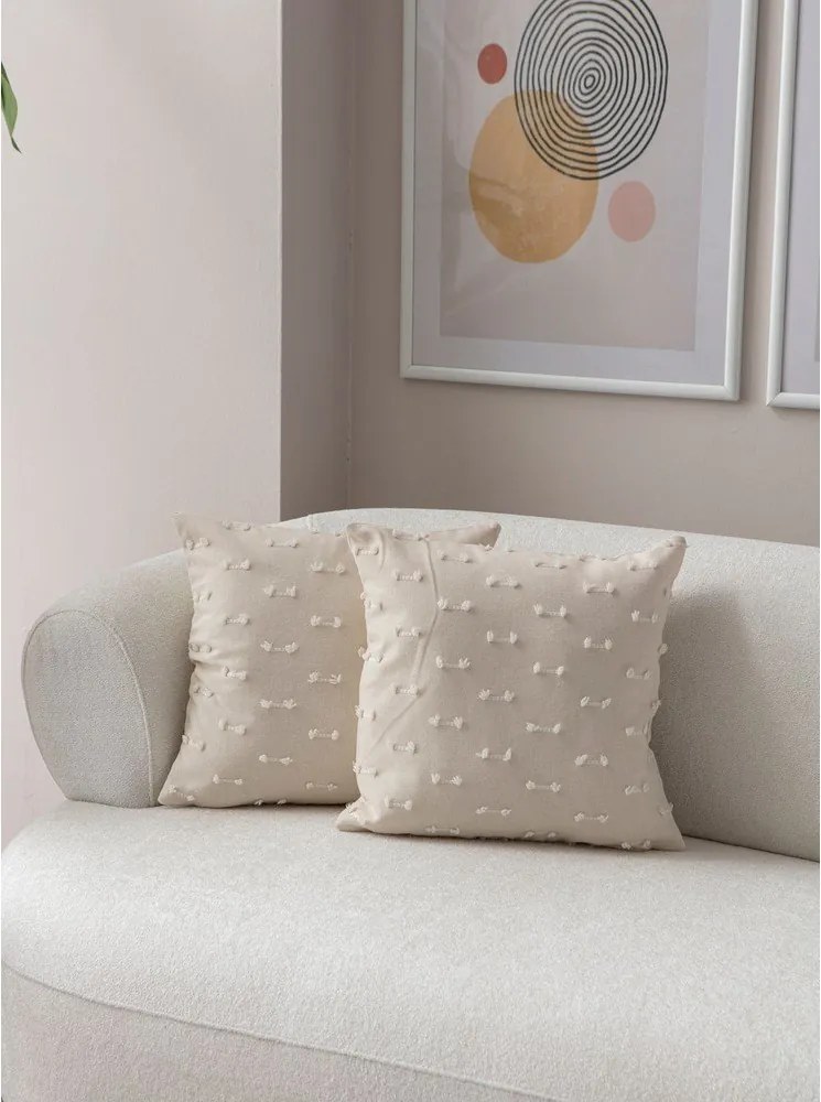 Federe decorative in set 2 pz 43x43 cm Tuffet – Mioli Decor