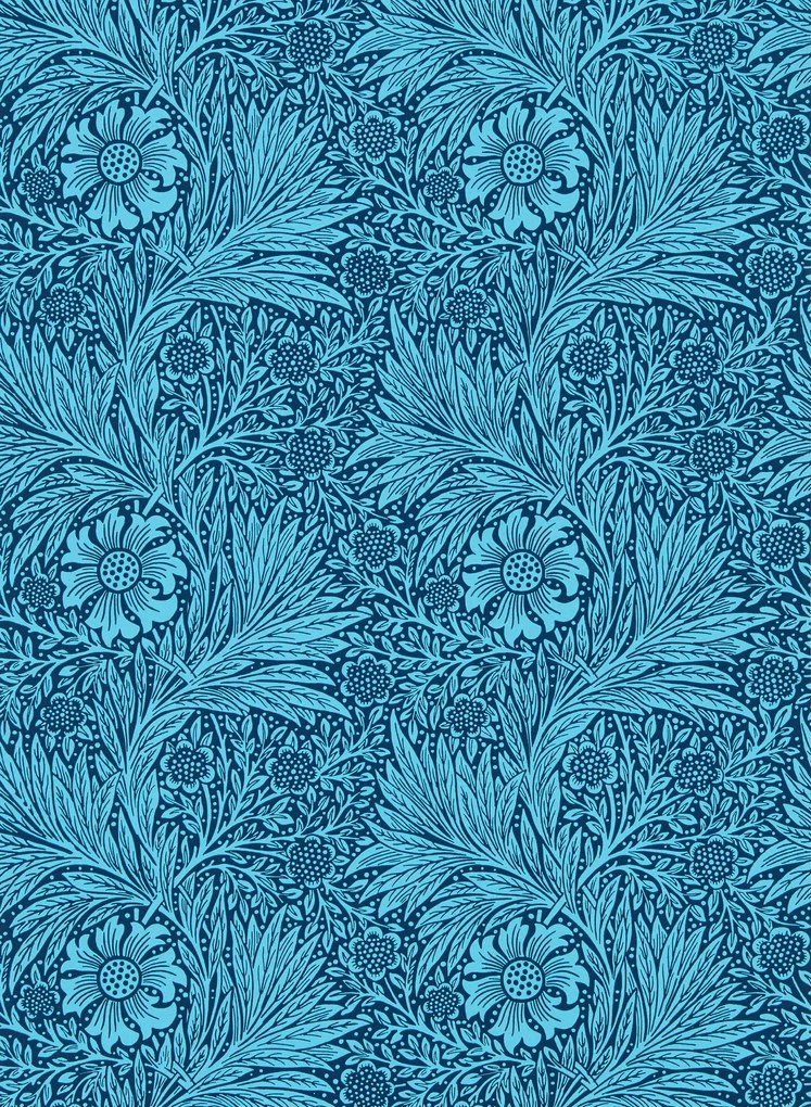 Morris & Co Carta da parati Marigold - Navy
