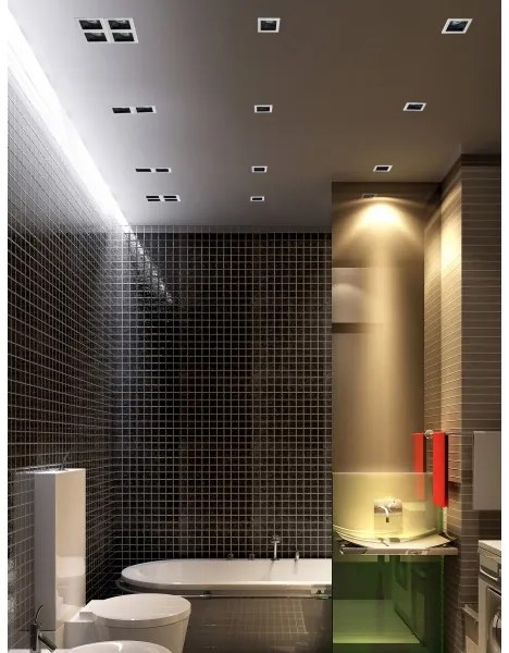 Azzardo AZ2802 - Lampada da incasso MINORKA 1xGU10/50W/230V