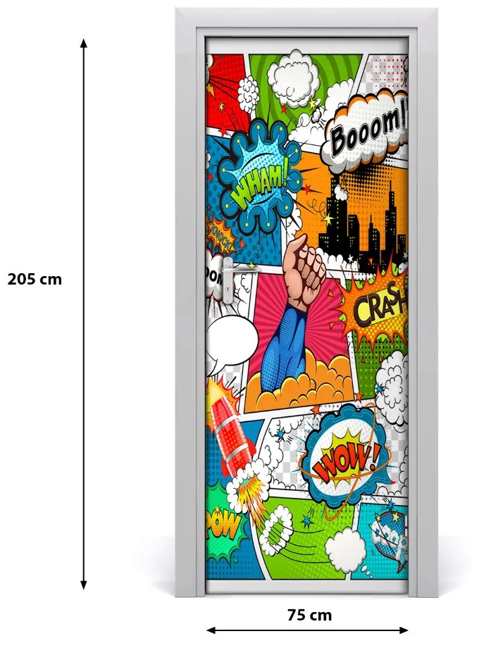 Sticker porta Fumetto 75x205 cm