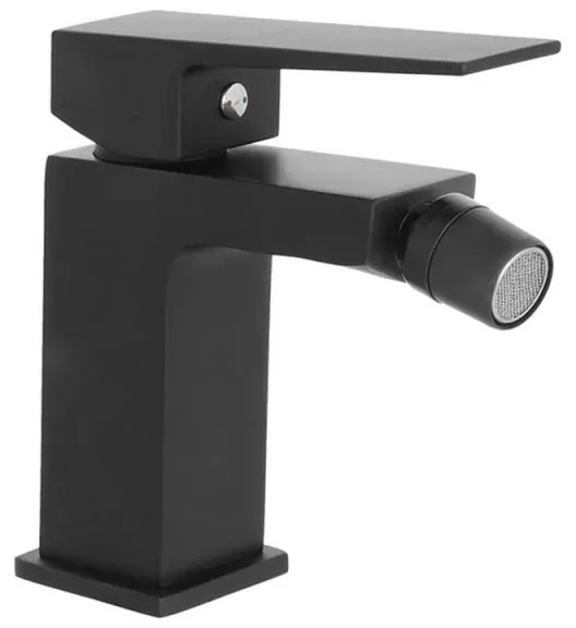 Set miscelatori nero opaco lavabo bidet e doccia a incasso Kubo