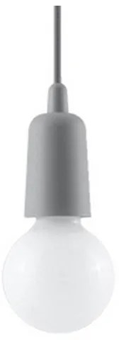 Lampadario su catena DIEGO 1xE27/60W/230V grigio