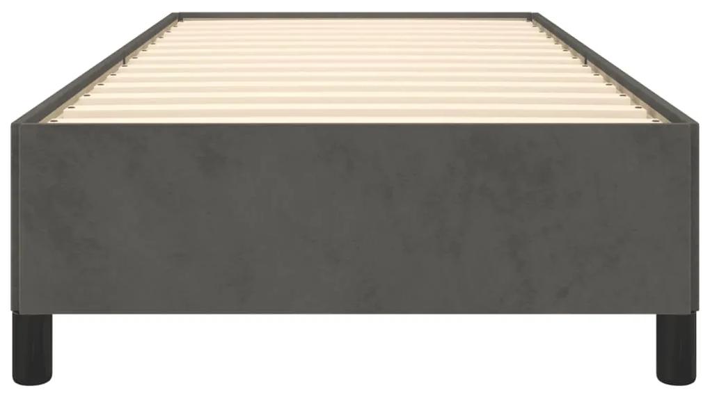 Giroletto grigio scuro 90x190 cm in velluto
