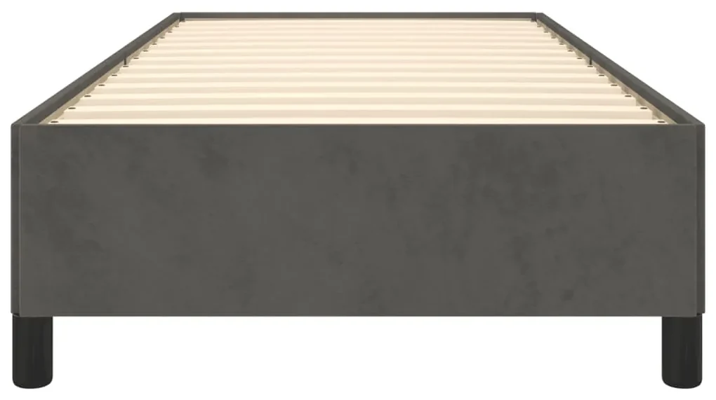 Giroletto grigio scuro 90x190 cm in velluto