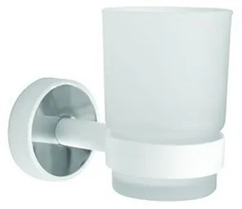 Kamalu - Portaspazzolini a muro colore bianca linea Kaman LEFO-90
