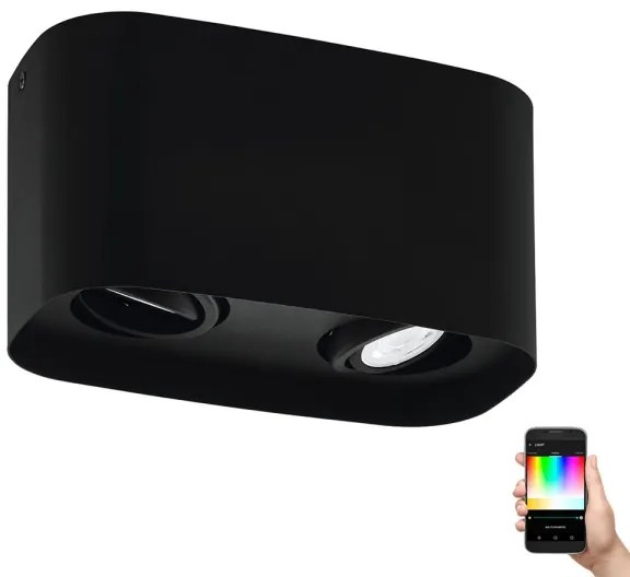 Eglo 99674 - Faretto LED RGBW Dimmerabile CAMINALES-Z 2xGU10/5W/230V