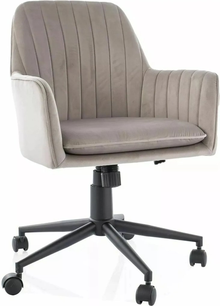 Sedia da ufficio Q-886 Velvet beige scuro – 58x44x83 cm