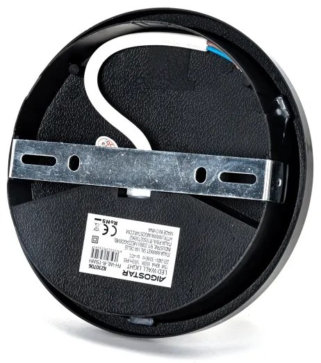 Applique a LED da esterno LED/15W/230V 6500K diametro 15,5 cm nero IP65