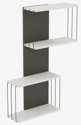 Mensola DESTAN 96x65 cm bianco/antracite