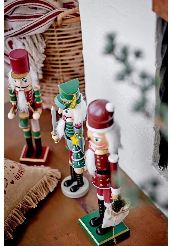 Statuette natalizie in set in legno 2 pz (altezza totale 38 cm) Darren – Bloomingville