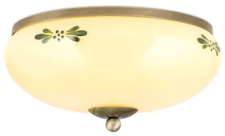 Orion DL 7-673 - Plafoniera LANDHAUS 2xE27/60W/230V diametro 28 cm bronzo/beige