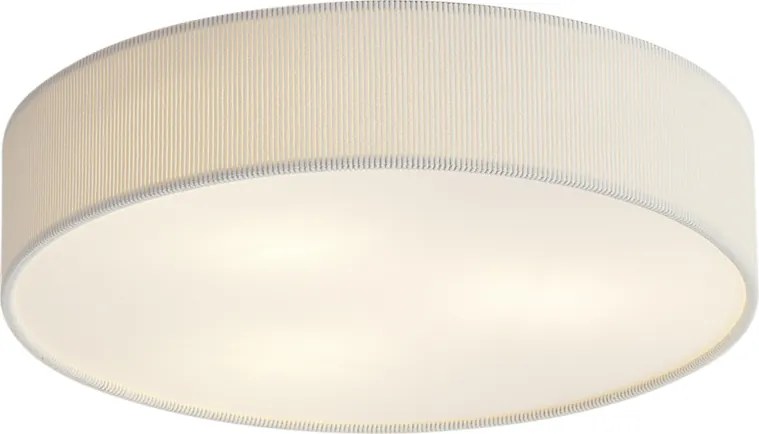Plafoniera moderna bianca con paralume in velluto 46cm 3 luci - Luz