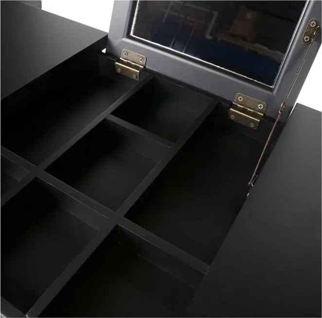 Tavolino da toilette in legno di pino nero Romy - WOOOD