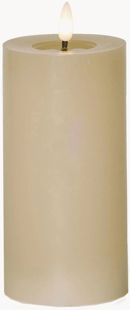 Candela a LED a blocco con fiamma Flow Pillar