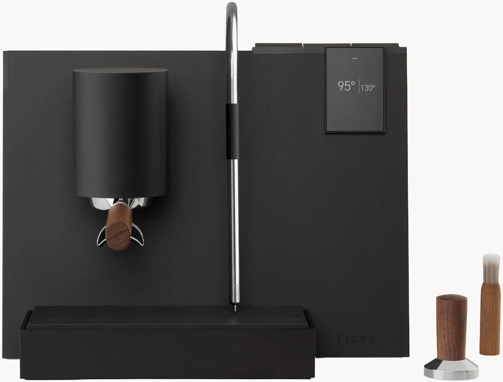 Macchina da caffè youn black-mat, walnut