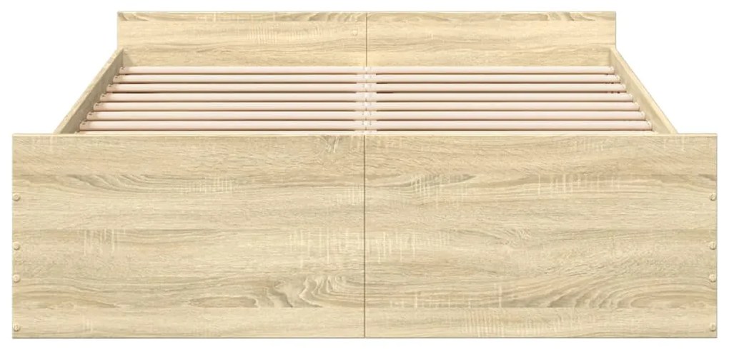 Giroletto cassetti rovere sonoma 120x190 cm legno multistrato