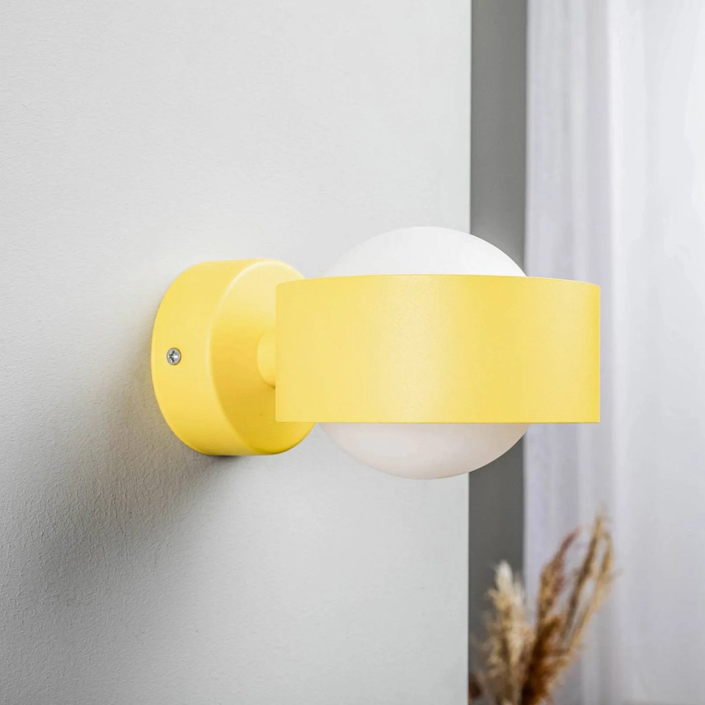 Argon Applique Mado in acciaio, giallo, 1 luce