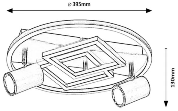 Rabalux 6905 - Luce Spot a LED da soffitto AZTEC 5xLED/40W/230V