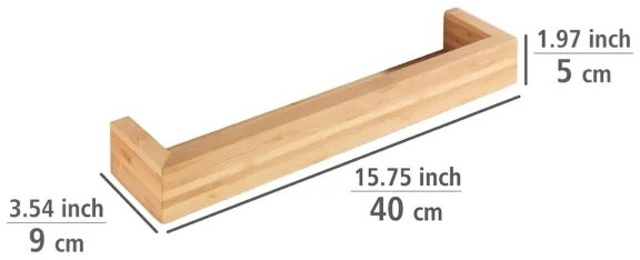 WENKO 24743100 - Supporto BAMBUSA 40x9 cm marrone
