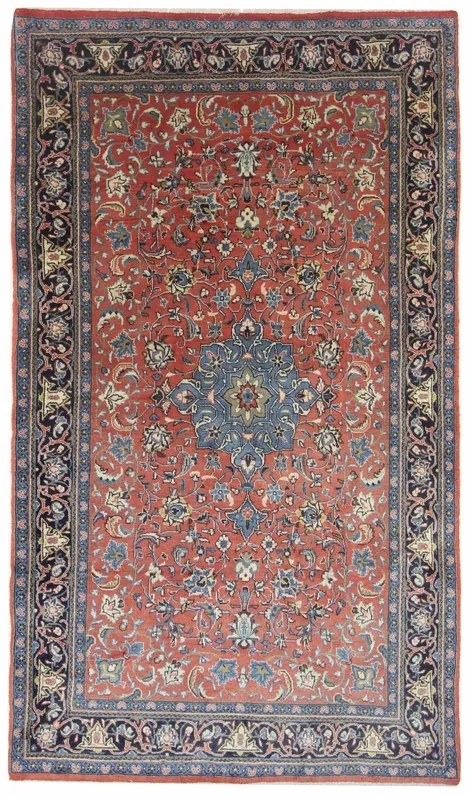 Sarouk Tappeto persiano 130 x 230 Rosso (Iran) Annodato A Mano
