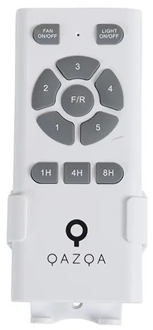 Ventilatore da soffitto nero 130 cm con LED dimmerabile e telecomando - Vifte