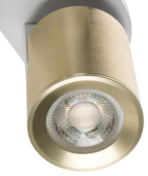 Kanlux 38965 - Faretto LAURIN 2xGU10/10W/230V ottone/bianco