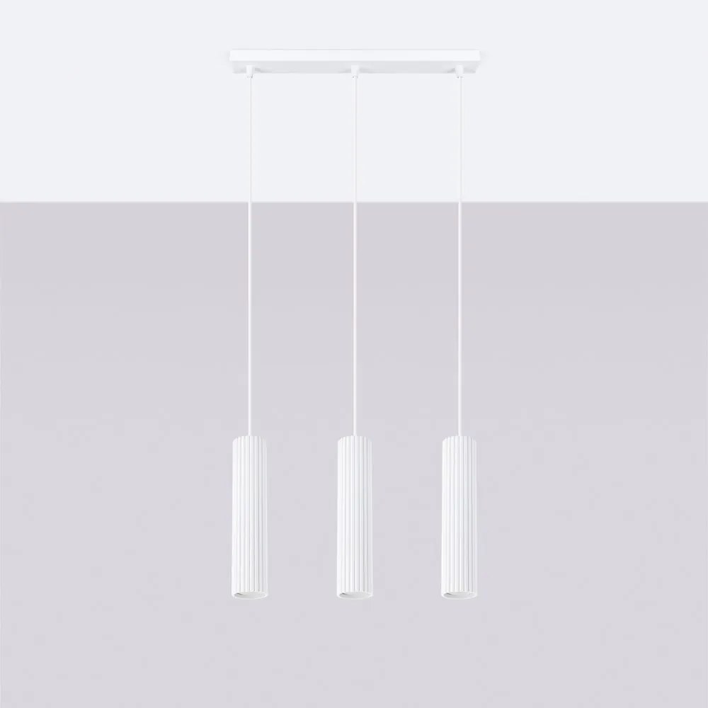 Lampadario bianco Gleam – Sollux