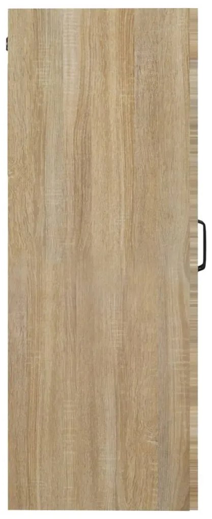 Armadietto pensile a parete rovere sonoma 69,5x34x90 cm