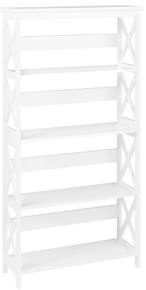 Set di mobili da ufficio legno chiaro e bianco FOSTER/CARTER Beliani