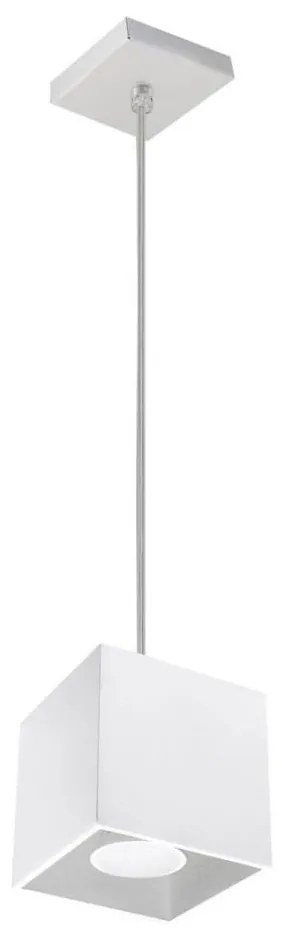 Lampadario a sospensione con filo QUAD 1 1xGU10/40W/230V bianco