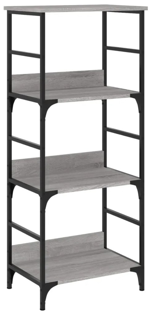 Libreria Grigio Sonoma 50x33x117,5 cm in Legno Multistrato