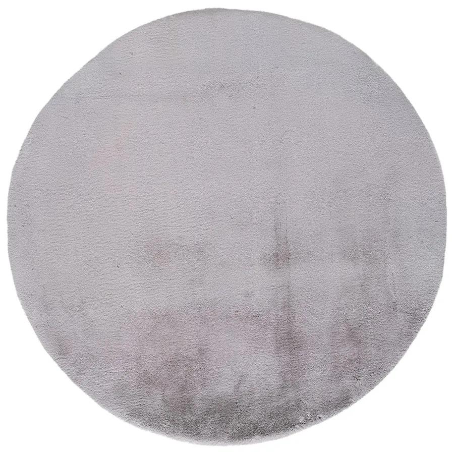 Tappeto grigio , Ø 120 cm Fox Liso - Universal
