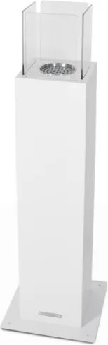 Camino a bioetanolo da giardino biocamino per esterno Capri 110 Bianco