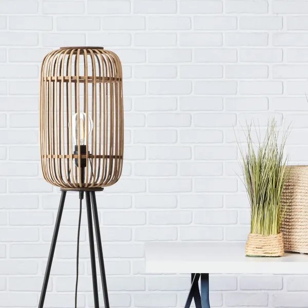 Brilliant - Lampada da terra WOODROW 1xE27/60W/230V bambù